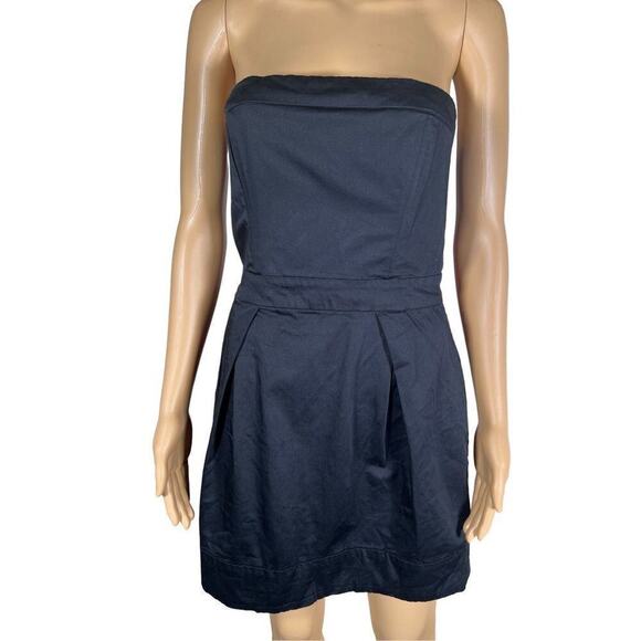 French Connection Women's Black Wizard Strapless Tulip Mini Tube‎ Dress Size 8 - Picture 3 of 9